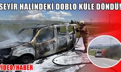 Muş-Bingöl yolunda seyir halindeki araç alevlere teslim oldu
