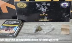 Bingöl’de narkotik ve asayiş uygulamaları: 16 şüpheli yakalandı