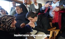 Erzurum’da engelli gençler için asker uğurlaması