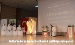 Erzincan’da kız Kur’an kursu öğrencileri hadis bilgisinde yarıştı