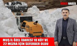 Muş’ta mayıs ayında karla mücadele: 10 metrelik kar kütleleri aşılıyor