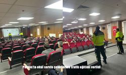 Patnos’ta okul servis şoförlerine trafik eğitimi verildi