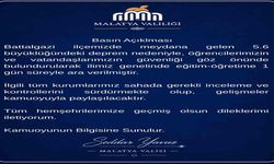 Malatya’da eğitime 1 gün ara verildi