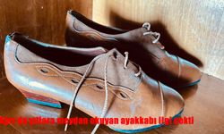 Ağrı’da yıllara meydan okuyan ayakkabı ilgi çekti