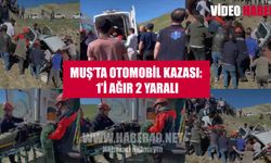Muş’ta trafik kazası: 1’i ağır 2 yaralı