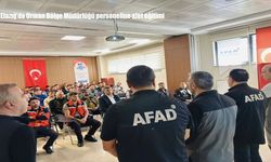 Elazığ'da Orman Bölge Müdürlüğü personeline afet eğitimi