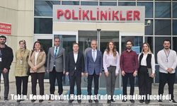 Erzincan İl Sağlık Müdürü Tekin, hastanede çalışmaları inceledi