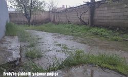 Erciş’te sağanak yağış hayatı olumsuz etkiledi