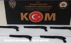 Elazığ’da ruhsatsız silah ele geçirildi: 2 gözaltı
