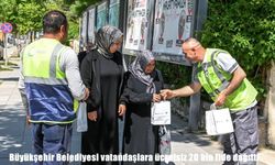 Malatya'da vatandaşlara ücretsiz 20 bin fide dağıtıldı