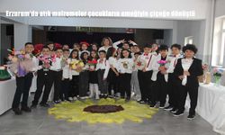 Erzurum'da atık malzemeler çocukların emeğiyle çiçeğe dönüştü
