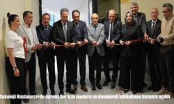 Onkoloji Hastanesinde öğrenciler için modern ve donanımlı kütüphane hizmete açıldı