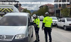 Erzincan’da okul çevrelerinde güvenlik uygulaması gerçekleştirildi