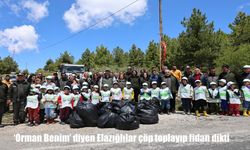 Elazığ’da Ormanlar İçin El Ele: Çöp Toplandı, Fidanlar Toprakla Buluştu