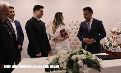 Milli Aile Haftası’nda genç çiftin mutluluğuna ortak oldular