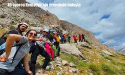 "Kemaliye Macera Zirvesi" etkinliği: 45 sporcu zirvede buluştu