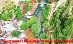 Munzur Gözeleri 1. Derece Doğal Sit Alanı olarak tescillendi