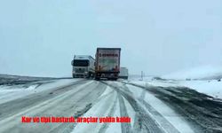 Mayısta kar sürprizi: Ilgar Dağı’nda tırlar yolda kaldı