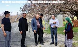 Akçadağ Belediye Başkanı Ulutaş'tan mahalle ziyaretleri