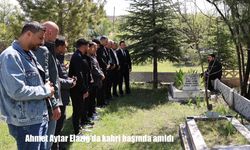 Elazığlı milli atlet Ahmet Aytar kabri başında anıldı