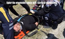 Iğdır'da otomobil takla attı: Sürücü yaralandı