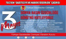 TGC’den 3 Mayıs Dünya Basın Özgürlüğü günü açıklaması