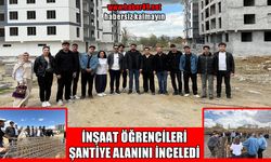 Muş’ta inşaat bölümü öğrencileri şantiye sahasında uygulamalı eğitim aldı