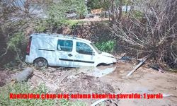 Malatya’da araç sulama kanalına uçtu: 1 yaralı