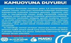 Malatya’da deprem sonrası içme suyunda bulanıklık oldu