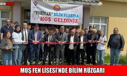 Muş Fen Lisesi’nde düzenlenen TÜBİTAK 4006 Bilim Şenliği’ne yoğun ilgi