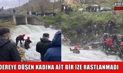 Muş'ta dereye düşen kadın 2'nci günde de bulunamadı