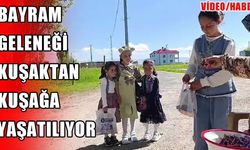 Muş’ta Bayram geleneği yaşatılıyor: Çocukların şeker heyecanı