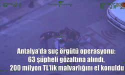 Antalya’da Organize Suç Şebekesine Darbe:200 Milyon TL’lik Mal Varlığına El Konuldu