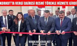 Korkut Vergi Dairesi törenle açıldı