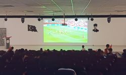 Van’da milli maç heyecanı