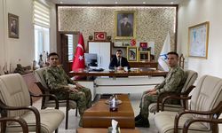 Çıldır 2. Hudut Tabur Komutanı Günfer’den Kaymakam Akköz’e ziyaret