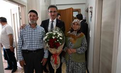 Vali Baruş'tan şehit ailesi ve Kıbrıs gazisine ziyaret