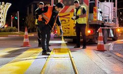 Erzincan’da yol çizgileri yenileniyor: Yaya güvenliği artırılıyor