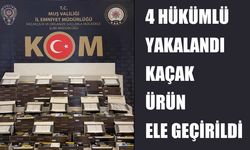 Muş’ta emniyetten çifte darbe: 4 hükümlü yakalandı, binlerce kaçak makaron ele geçirildi