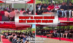Korkut’ta milli heyecan dev ekranda yaşandı