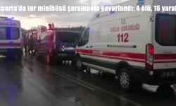 Isparta’da tur minibüsü şarampole devrildi: 4 ölü, 16 yaralı