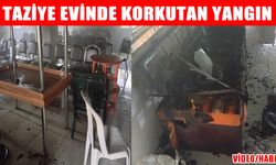Muş’ta taziye evinde yangın çıktı