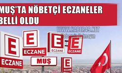Muş’ta 24 saat hizmet verecek nöbetçi eczaneler belli oldu