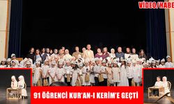 Gökkuşağı Anaokulu’nda “Değerler Eğitimi” şöleni: 91 öğrenci Kur’an-ı Kerim’e geçti