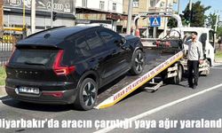 Diyarbakır’da karşıya geçmeye çalışan yayaya otomobil çarptı