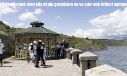 AB'den destek alan köy okulu çocuklara su ve sıfır atık bilinci aşılıyor