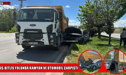Muş’ta otomobil ile kamyonet çarpıştı