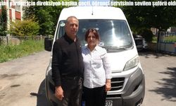 Öğrenci servisinde kadın eli: Kadınların her işi başarabileceğini direksiyon başında gösterdi