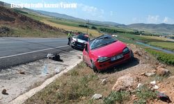 Elazığ’da otomobil takla attı: 1 yaralı