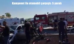 Balıkesir’de kamyonet ile otomobil çarpıştı: 1’i ağır 5 yaralı